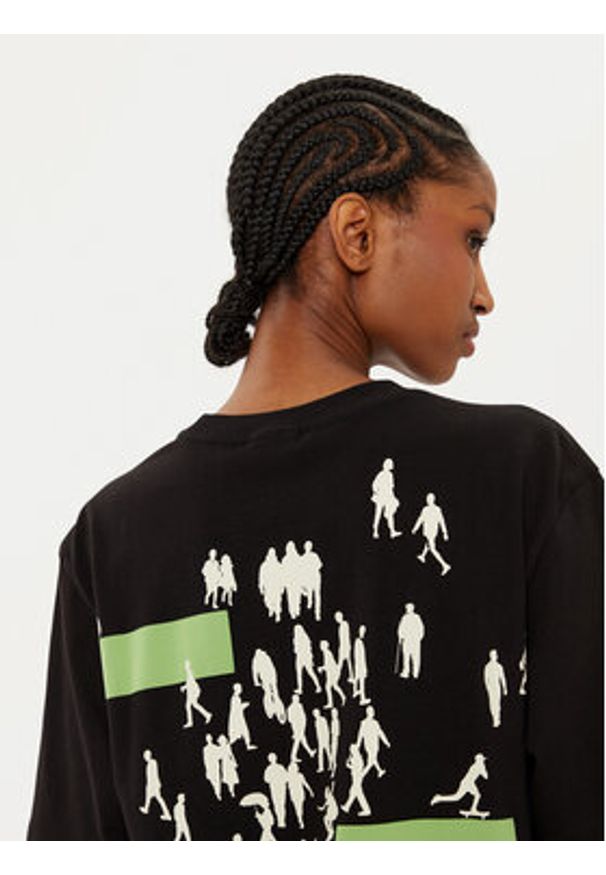 Filling Pieces T-Shirt Unisex United By Generations 7449987 Czarny Regular Fit. Kolor: czarny. Materiał: bawełna