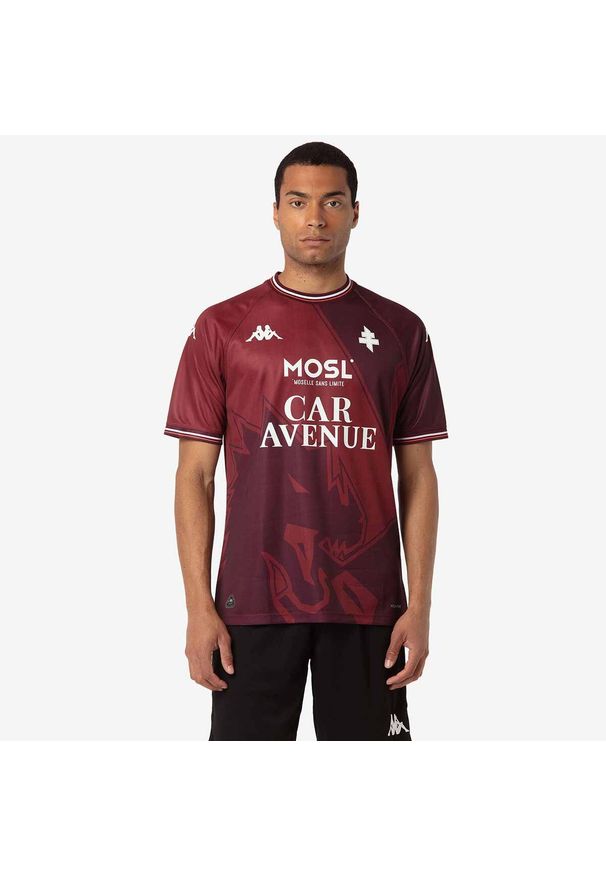 Kappa - Koszulka domowa Metz 2024/25. Kolor: czerwony. Sport: piłka nożna