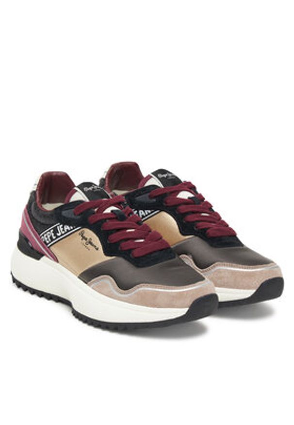 Pepe Jeans Sneakersy Kimi City W PLS600028 Szary. Kolor: szary. Materiał: skóra, zamsz