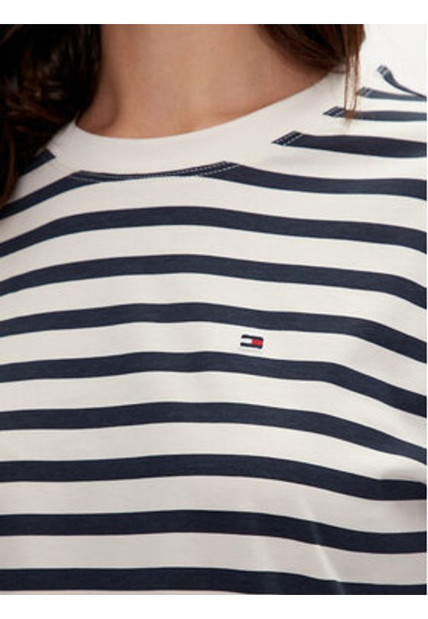 TOMMY HILFIGER - Tommy Hilfiger Bluzka Modern WW0WW42324 Granatowy Regular Fit. Kolor: niebieski. Materiał: bawełna