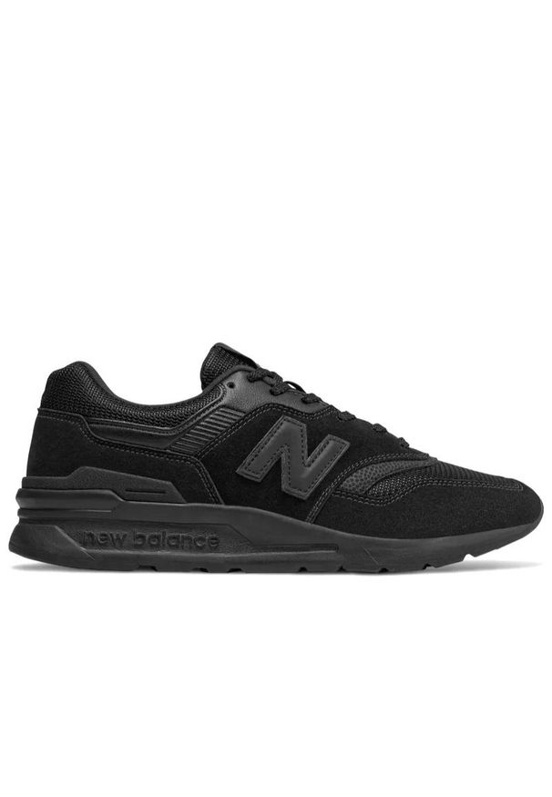 Buty New Balance CM997HCI - czarne. Okazja: na co dzień. Kolor: czarny. Materiał: skóra, zamsz, materiał. Szerokość cholewki: normalna. Sezon: lato