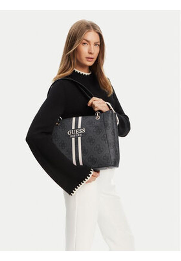 Guess Torebka HWOS96 72250 Czarny. Kolor: czarny. Materiał: skórzane