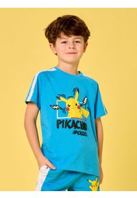 Sinsay - Koszulka Pokémon - niebieski. Kolor: niebieski