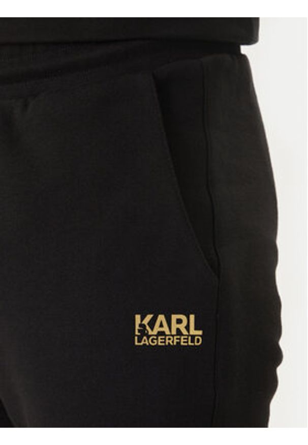Karl Lagerfeld - KARL LAGERFELD Szorty sportowe 705783 562917 Czarny Regular Fit. Kolor: czarny. Materiał: bawełna. Styl: sportowy
