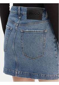 Hugo - HUGO Spódnica jeansowa Gilvie 50553182 Niebieski Regular Fit. Kolor: niebieski. Materiał: bawełna #2