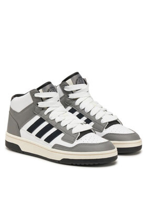 Adidas - adidas Buty do koszykówki Rapid Court Mid JR0191 Szary. Kolor: szary. Materiał: skóra. Sport: koszykówka