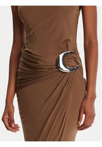 STAUD Sukienka koktajlowa Talia R25R2137VJ Brązowy Slim Fit. Kolor: brązowy. Materiał: wiskoza. Styl: wizytowy #5