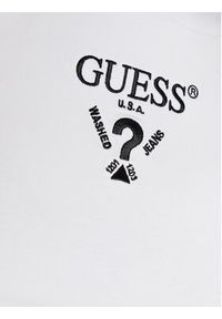 Guess Sukienka codzienna V4YK02 KCDH1 Biały Slim Fit. Okazja: na co dzień. Kolor: biały. Materiał: bawełna. Typ sukienki: proste. Styl: casual