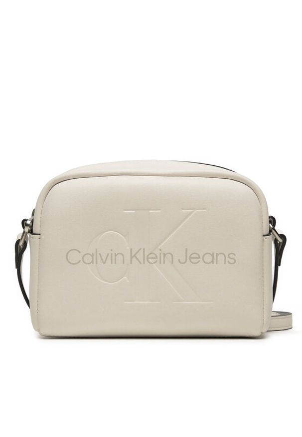 Calvin Klein Torebka Sculpted K60K612220 Écru. Materiał: skórzane