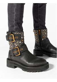 Kurt Geiger Botki 225-Hackney Biker Boot 546505109 Czarny. Kolor: czarny. Materiał: skóra #2