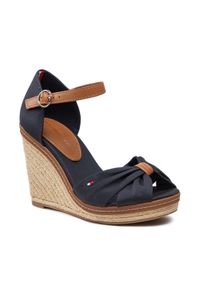 TOMMY HILFIGER - Espadryle Tommy Hilfiger. Kolor: niebieski. Materiał: materiał #1
