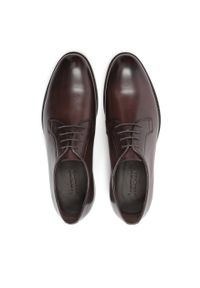 Kazar - Klasyczne brązowe półbuty wizytowe męskie. Kolor: brązowy. Materiał: skóra. Szerokość cholewki: normalna. Wzór: aplikacja. Styl: wizytowy, klasyczny #2