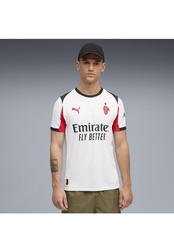Koszulka piłkarska Puma AC Milan 25/26 wyjazdowa. Materiał: materiał. Sport: piłka nożna