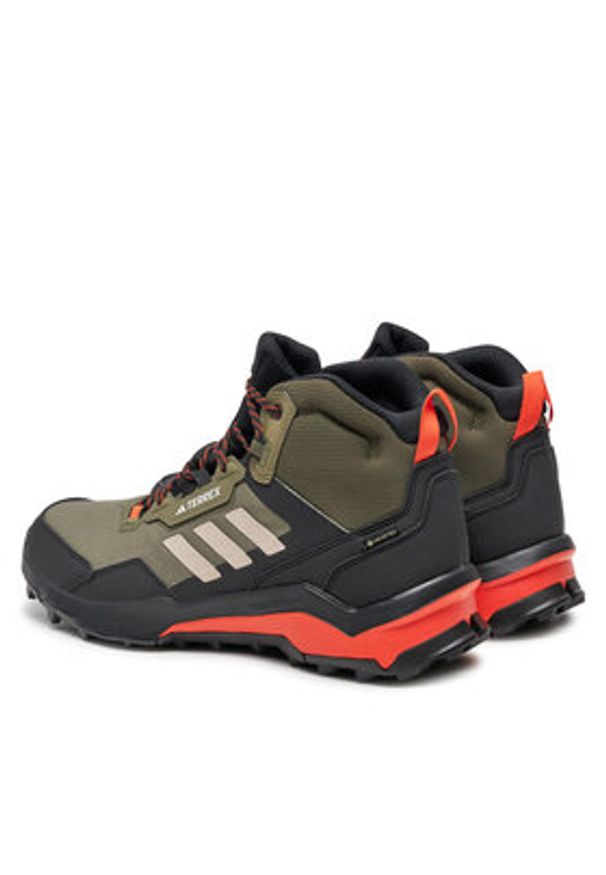 Adidas - adidas Trekkingi Terrex AX4 Mid GORE-TEX IG8853 Zielony. Kolor: zielony. Materiał: materiał. Technologia: Gore-Tex. Model: Adidas Terrex. Sport: turystyka piesza
