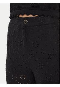 Morgan Spodnie materiałowe 241-PBROD Czarny Straight Leg. Kolor: czarny. Materiał: wiskoza