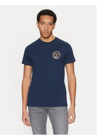 Versace Jeans Couture T-Shirt 78GAHT00 Niebieski Regular Fit. Kolor: niebieski. Materiał: bawełna #2