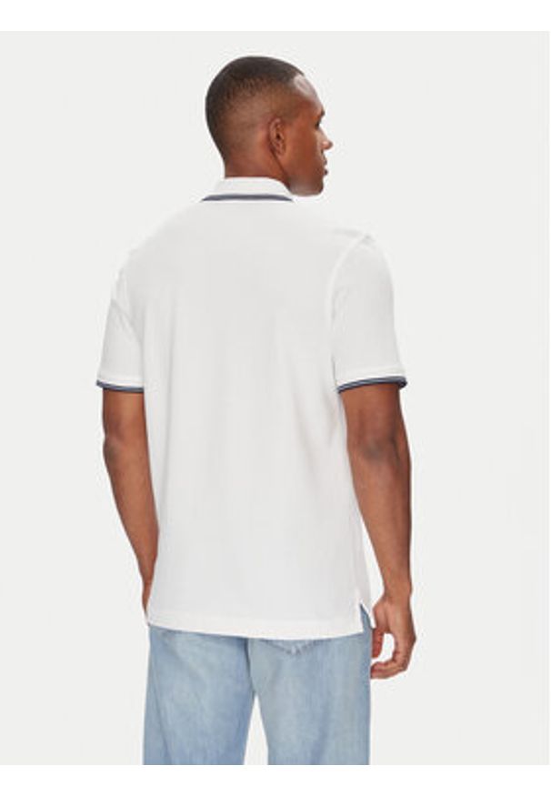 Wrangler Polo 112365466 Biały Regular Fit. Typ kołnierza: polo. Kolor: biały. Materiał: bawełna