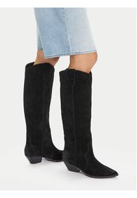 Badura Kowbojki EO-V365-206 Czarny. Kolor: czarny. Materiał: zamsz, skóra #3