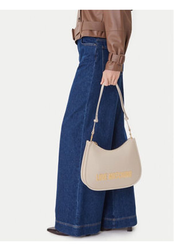 Love Moschino - LOVE MOSCHINO Torebka JC4021PP0NKD0110 Écru. Materiał: skórzane
