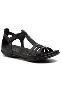 ecco - ECCO Sandały Flash 24087353859 Czarny. Kolor: czarny. Materiał: skóra #8