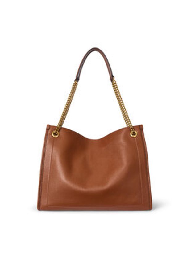 Lauren Ralph Lauren - LAUREN RALPH LAUREN Torebka 431969352001 Brązowy. Kolor: brązowy. Materiał: skórzane