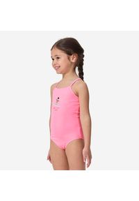 OLAIAN - Kostium Kąpielowy Jednoczęściowy Hanalei 100 Dla Dzieci. Kolor: różowy. Materiał: poliester, materiał, elastan #1