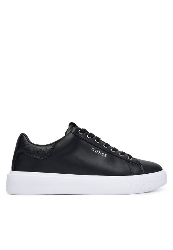 Guess Sneakersy FMJAVI LEA12 Czarny. Kolor: czarny. Materiał: skóra
