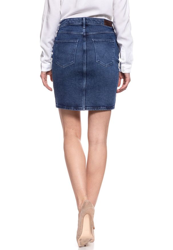 Wrangler - SPÓDNICA JEANSOWA WRANGLER MIDI PENCIL SKIRT SHADOW DANCES W2347096I. Materiał: jeans