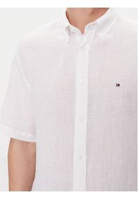 TOMMY HILFIGER - Tommy Hilfiger Koszula MW0MW35207 Biały Regular Fit. Kolor: biały. Materiał: len #2