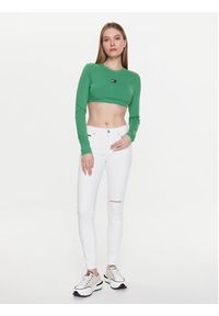 Tommy Jeans Jeansy Nora DW0DW15486 Biały Skinny Fit. Kolor: biały