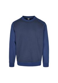 Bluza Urban Classics 2-tone fake raglan crew. Kolor: niebieski. Materiał: materiał, polar. Długość rękawa: raglanowy rękaw #1