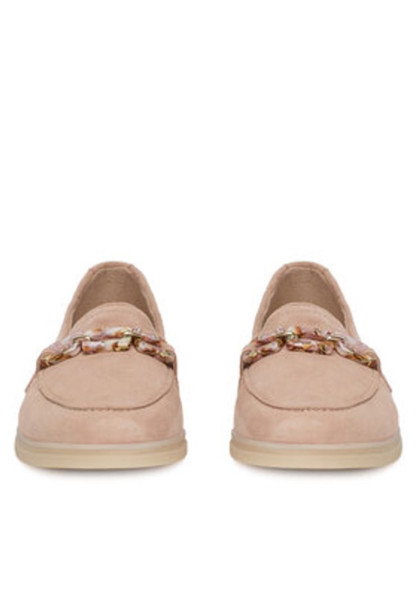 Remonte Mokasyny D2F00-31 Różowy. Kolor: różowy. Materiał: zamsz, skóra