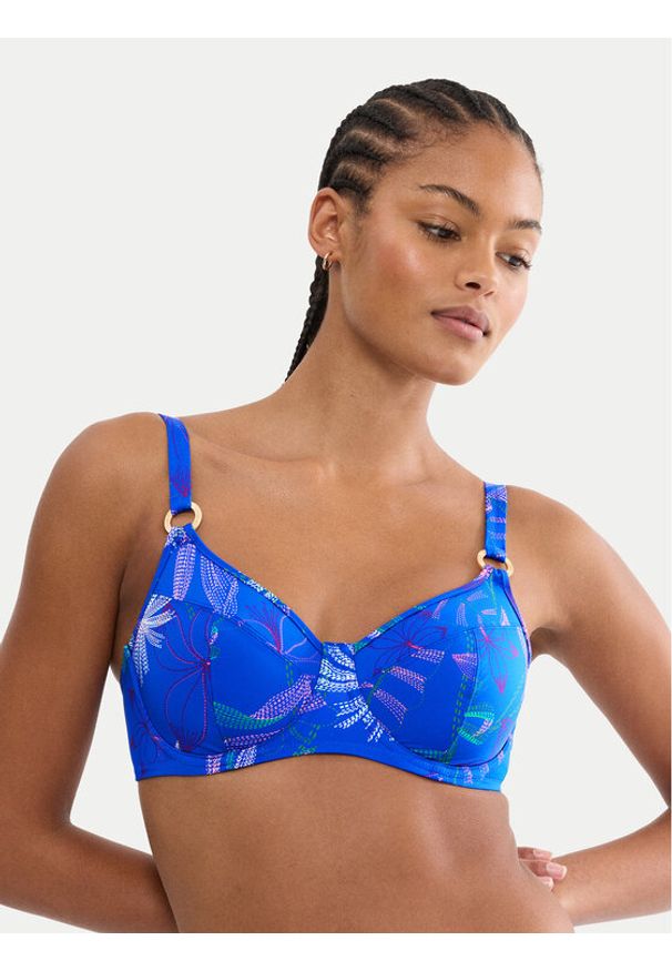 Triumph Góra od bikini Summer Tropics 10226537 Niebieski. Kolor: niebieski. Materiał: syntetyk