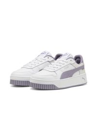 Puma - Młodzieżowe sneakersy Carina Street PUMA White Pale Plum Silver Purple Metallic. Kolor: biały, wielokolorowy, fioletowy, szary. Sezon: lato