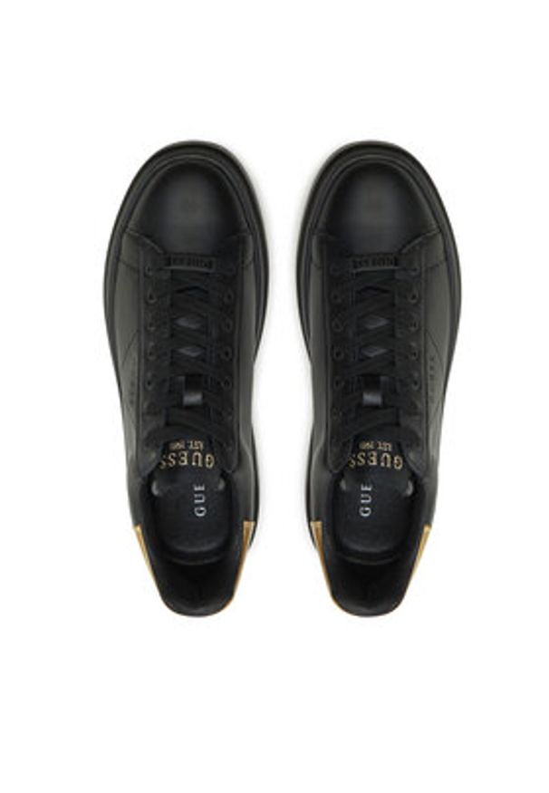 Guess Sneakersy FMPELB LEL12 Czarny. Kolor: czarny. Materiał: skóra