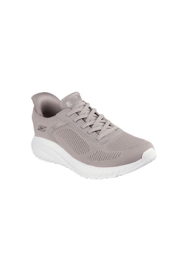 skechers - Buty SKECHERS BOBS SQUAD CHAOS Beżowy. Kolor: brązowy. Materiał: materiał, syntetyk, tkanina. Model: Skechers Sport. Sport: turystyka piesza
