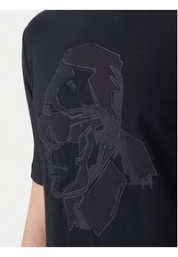 Karl Lagerfeld - KARL LAGERFELD T-Shirt 755036 562221 Granatowy Loose Fit. Typ kołnierza: dekolt w karo. Kolor: niebieski. Materiał: bawełna #3