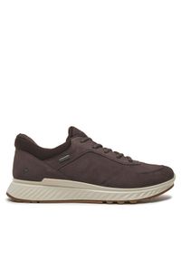 ecco - ECCO Sneakersy Exostride M 83530402178 Brązowy. Kolor: brązowy. Materiał: nubuk, skóra