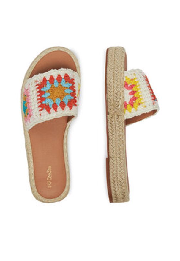 DeeZee Espadryle 8-730-4 Écru. Kolor: kremowy. Materiał: materiał