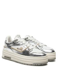 Love Moschino - LOVE MOSCHINO Sneakersy JA21017G18IB0000 Srebrny. Kolor: srebrny. Materiał: skóra #3