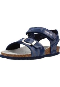 Geox - Sandały GEOX B SANDAL CHALKI BOY Niebieski. Kolor: niebieski. Materiał: syntetyk, tkanina. Sezon: lato