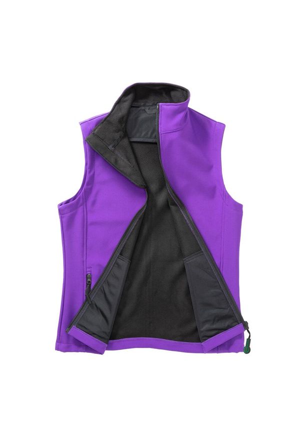 RESULT - Ocieplana Damska Softshell. Kolor: wielokolorowy, czarny, fioletowy. Materiał: softshell