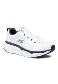 skechers - Sneakersy Skechers Max Cushioning Elite 54431/WNV White/Navy. Kolor: biały. Materiał: skóra #1