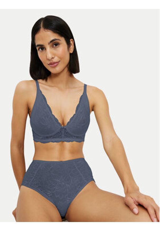 Triumph Figi klasyczne z wysokim stanem Amourette Charm 10216997 Niebieski. Stan: podwyższony. Kolor: niebieski. Materiał: syntetyk