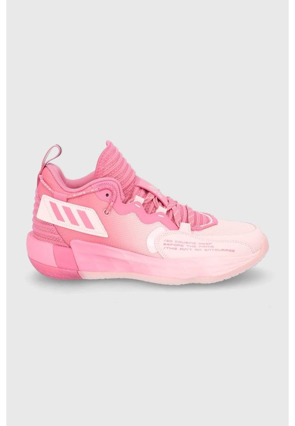 adidas Performance - Buty Dame 7 EXTPLY. Nosek buta: okrągły. Zapięcie: sznurówki. Kolor: różowy. Materiał: guma