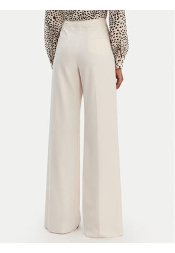 Marella Spodnie palazzo Sequoia 2613131211 Biały Wide Leg. Kolor: biały. Materiał: syntetyk