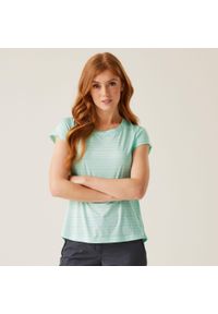 Regatta - Limonite VII damska koszulka. Kolor: niebieski. Materiał: poliester, elastan. Sport: fitness, turystyka piesza #1