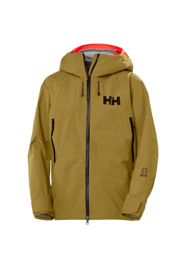 Damska kurtka narciarska z kapturem Helly Hansen Sogn. Typ kołnierza: kaptur. Kolor: brązowy. Sezon: zima. Sport: narciarstwo