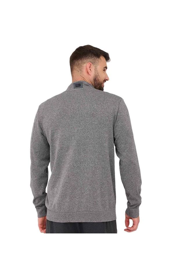 Bluza męska wełniana z krótkim ekspresem Brubeck OUTDOOR MERINO. Kolor: szary. Materiał: wełna, poliester, elastan, poliamid. Długość: krótkie. Styl: sportowy. Sport: outdoor