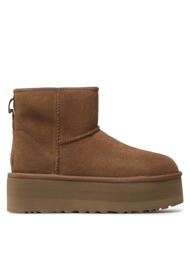 Ugg Śniegowce W Classic Mini Platform 1134991 Brązowy. Kolor: brązowy. Materiał: skóra. Obcas: na platformie